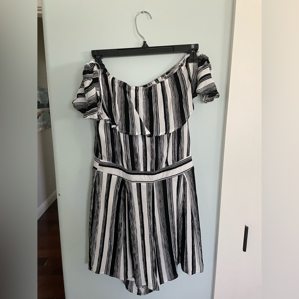 Blue Rain Romper